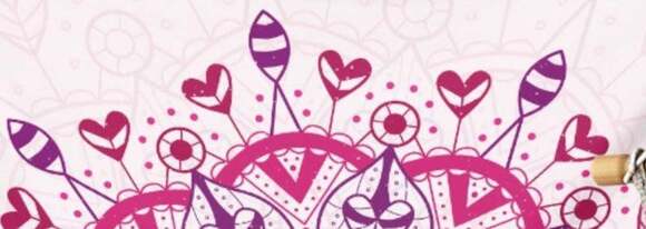 Mandala Tapestry Wall Decor In Pink - Picture 5 of 5